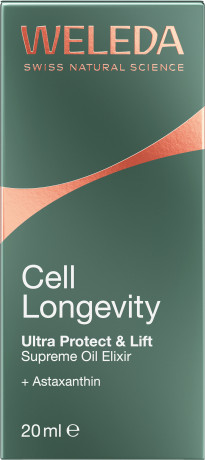 WELEDA Cell Longevity Ultra Protect & Lift Supreme Oil Elixir, 20 ml, Антивозрастной масляный эликсир для лица Ultra Protect & Lift с абрикосовым маслом, авокадо и жожоба, 20 мл