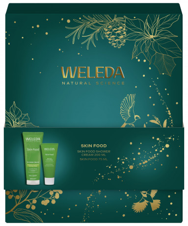 WELEDA Geschenkset Skin Food 2026, 200 ml + 75 ml, Подарочный набор Skin Food 2026: крем-гель для душа 200 мл и питательный крем для лица и тела 75 мл