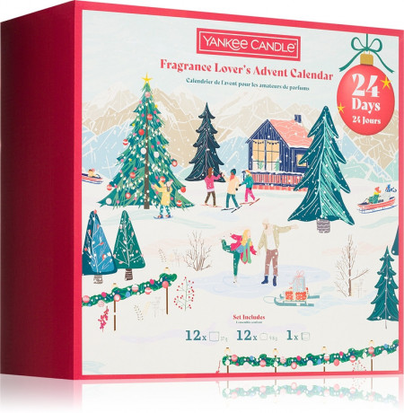Yankee Candle Christmas Collection Advent Book Adventskalender 2026, Адвент-календарь 2026 Yankee Candle с 24 свечами и подсвечником