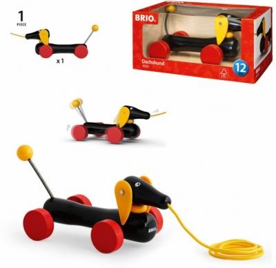 BRIO Nachziehspielzeug Dackel Потяните за игрушечную таксу