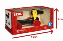 BRIO Nachziehspielzeug Dackel Потяните за игрушечную таксу