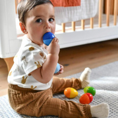 HABA Musical Eggs, HABA музыкальные яйца для детей, 5 шт, развивающие погремушки для слуха и моторики, деревянные музыкальные инструменты