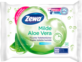 Zewa влажная туалетная бумага мягкая Алоэ Vera, 42 шт