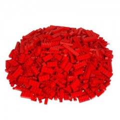 LEGO LEGO Steine Rot gemischt - 400 Stuck -  Rot brick mix LEGO Bricks Red Mixed — 400 штук — смесь красного кирпича