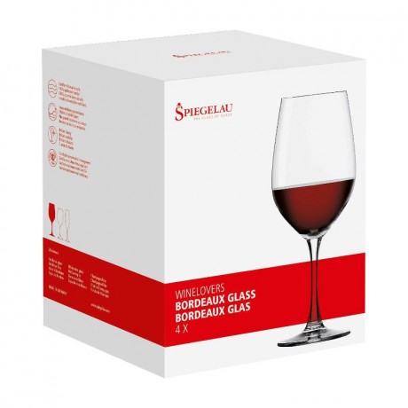 Spiegelau Spiegelau Winelovers Bordeaux / Rotwein Glas 580 ml Set 4-tlg. Spiegelau Winelovers Бокалы для бордо/красного вина 580 мл набор из 4 предм.