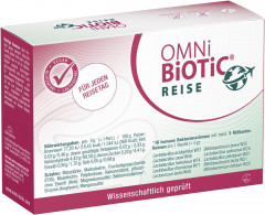 OMNi-BiOTiC Reise 14st x 5g, Пробиотик для кишечника в путешествиях, 5 млрд бактерий, поддержка кишечника и ЖКТ при смене питания, воды и климата, 14 саше х 5г