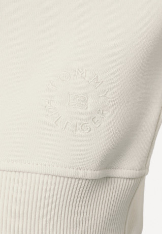 Tommy Hilfiger RELAXED COSY  Sweatshirt white dove RELAXED COSY Толстовка Белый голубь