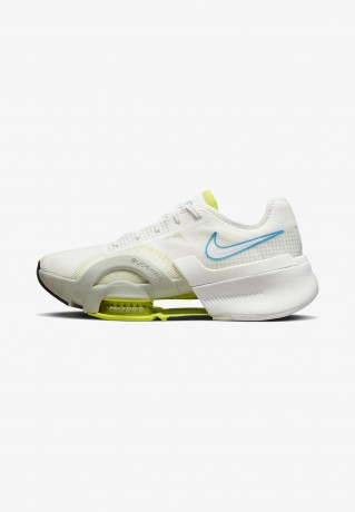 Nike Performance W AIR ZOOM SUPERREP 3 Sneaker low summit white/laser blue seafoam atomic green black mint foam W AIR ZOOM SUPERREP 3 Низкие кроссовки женские Вершина белая/лазерная синяя морская пена атомно-зеленая черная мятная пена