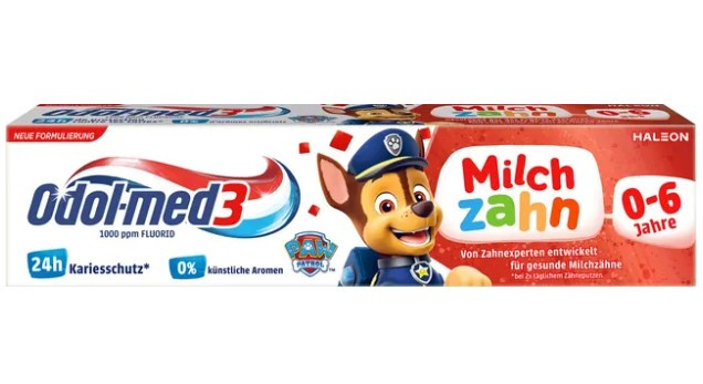 Odol med3 Milchzahn Zahnpasta 50 ml Зубная паста для молочных зубов, для детей от 0 до 6 лет, 50 мл