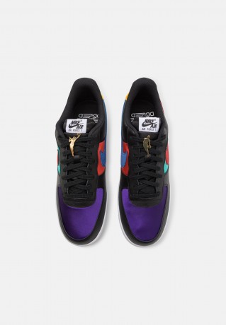 Nike Sportswear AIR FORCE 1 #x27;07 LV8 EMB Sneaker low black/gym red/washed teal/court purple/university gold/mantra orange AIR FORCE 1 #x27;07 LV8 EMB Низкие кроссовки женские черный/спортивный красный/бледно-бирюзовый/коралловый фиолетовый/университетс