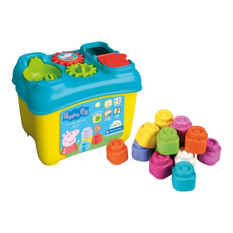 Clementoni Softbausteine Aktivitats-Eimer Peppa Pig Мягкое ведерко для строительных блоков Свинка Пеппа