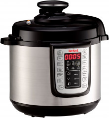 Tefal Tefal Multikocher CY505E Fast  Delicious, 1200 W, 6 l Schussel, elektr. Schnellkochtopf, 25 Programme, 6L Kapazitat, inkl. Rezeptheft  Мультиварка Tefal CY505E Fast Delicious, 1200 Вт, чаша 6 л, электрическая. Скороварка, 25 программ, объем 6 л, вкл