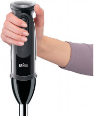 Braun Braun Stabmixer MQ 5277BK MultiQuick 5 Vario, 1000 W, mit Schneebesen, Kuchenmaschine, Gemusestampfer und 600 ml Mixbecher  Ручной блендер Braun MQ 5277BK MultiQuick 5 Vario, 1000 Вт, с венчиком, машиной для торта, овощерезкой и чашей для смешивания