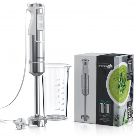 Arendo Arendo Stabmixer, 1000 W, Edelstahl mit stufenloser Geschwindigkeitsregelung, Purierstab Weiss  Погружной блендер Arendo, 1000 Вт, нержавеющая сталь с плавной регулировкой скорости, очищающий стержень белый
