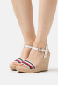 Tommy Hilfiger CORPORATE  High heeled sandals ecru CORPORATE Босоножки на высоком каблуке экрю