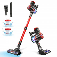 MooSoo MooSoo Akku-Hand-und Stielstaubsauger Stielstabsauger W100, 11.5Kpa, Telescopic, 2600mAh, 40min, HEPA, 180,00 W, Beutellos, 2 Saugstarken, 1,2 Liter grosser Staubbehalter, 4-stufiges Filtersystem  Беспроводной ручной пылесос MooSoo W100, 11,5 кПа, 