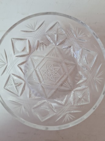 Конфетница винтажная миниатюрная Windrad-Design, хрусталь, 8 x 4 см, Германия, 1960-70гг.