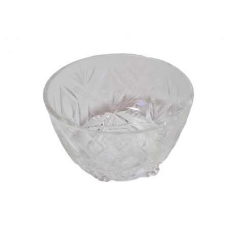 Конфетница винтажная миниатюрная Windrad-Design, хрусталь, 8 x 4 см, Германия, 1960-70гг.