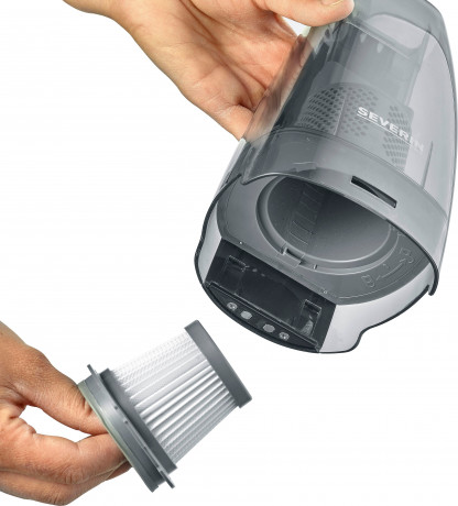 Severin Severin Akku-Handstaubsauger HV 7147, 120 W, beutellos, mit Kombi-Zubehor Беспроводной ручной пылесос Severin HV 7147, 120 Вт, без мешка, с комбинированными принадлежностями