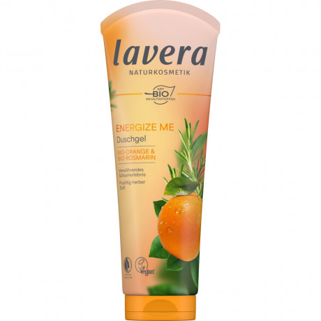 LAVERA Duschgel Energize Me Bio-Orange & Bio-Rosmarin, 250 ml, Лавера Гель для душа тонизирующий, био-апельсин и био-розмарин, 250 мл