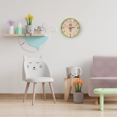 Bresser Junior Kinder-Wanduhr Детские настенные часы