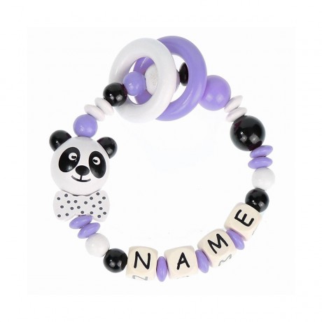 elefantasie Greifling Panda personalisiert mit Namen Игрушка-клатч Панда персонализированная с именем