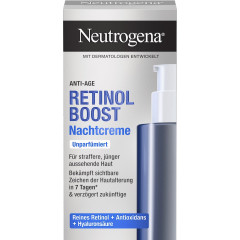 Neutrogena Anti-Age Retinol Boost Nachtcreme, 50 ml, Neutrogena Retinol Boost Ночной крем с чистым ретинолом, экстрактом мирта и гиалуроновой кислотой, 50 мл