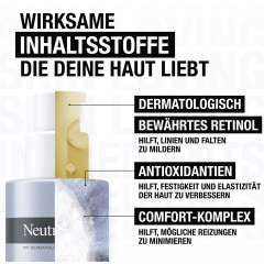 Neutrogena Anti-Age Retinol Boost Nachtcreme, 50 ml, Neutrogena Retinol Boost Ночной крем с чистым ретинолом, экстрактом мирта и гиалуроновой кислотой, 50 мл