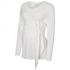 mama licious Langarmshirt MLCELINE bright white