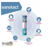 Sanotact Elekrtolyte Aktiv brauletabletten 20st, Электролиты шипучие таблетки Aktiv для детей и взрослых Германия, витамины B1 B2 B6 и магний, для восстановления водного баланса и энергии, вкус лайм грейпфрут, 20 таблеток