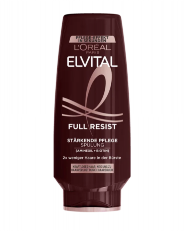 L'Oreal Paris Elvital Full Resist Staerkende Pflege Spuelung, 250 ml, Укрепляющий кондиционер для ослабленных волос против ломкости, с аминексилом, биотином и аргинином, 250 мл