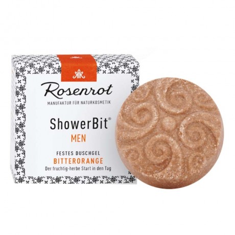 Rosenrot Festes Duschgel Men ShowerBit Bitterorange 60g  Твердый гель для душа Men ShowerBit Горький апельсин 60г