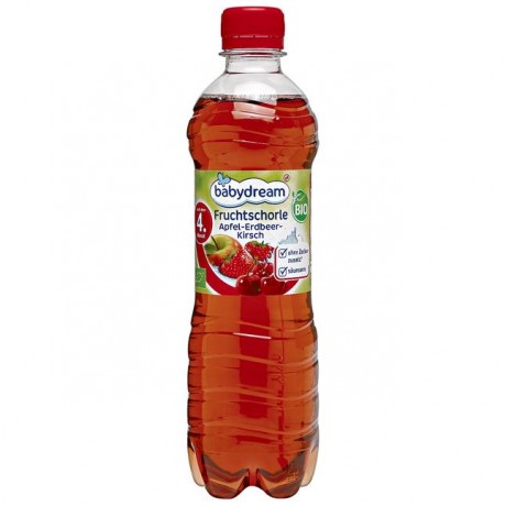 babydream Bio Fruchtschorle Apfel-Erdbeer-Kirsch 500 г