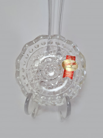 Anna Hutte Хрустальный подсвечник, 2,5см x 8см, Германия, 1960-70гг.