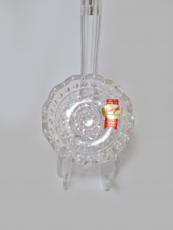 Anna Hutte Хрустальный подсвечник, 2,5см x 8см, Германия, 1960-70гг.