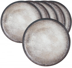 Moritz &amp; Moritz Moritz &amp; Moritz Speiseteller 6-tlg. DIGITAL beige Обеденные тарелки Moritz &amp;amp; Moritz 6 шт. ЦИФРОВОЙ