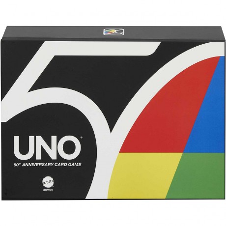 Mattel Mattel Games 50 Jahre UNO Premium-Jubilaumsedition mit Munze Mattel Games 50 Years UNO Premium Anniversary Coin Edition