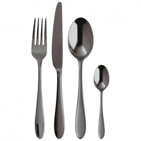 Sambonet Sambonet Velvet - Edelstahl / PVD 2Black Besteckset 24-tlg. Sambonet Velvet - нержавеющая сталь / PVD 2Набор столовых приборов Black 24 предм.