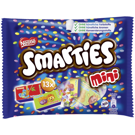 Nestle Smarties Mini Шоколодные печенье с сахаром 187г