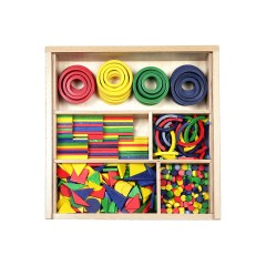 SINASPIELZEUG Holzspielzeug Frobelgaben-Sortiement Legematerial Деревянная игрушка Ассортимент подарков Frobel Прокладочный материал