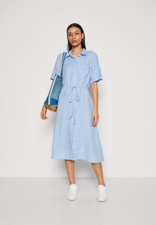 Tommy Hilfiger MIDI Shirt dress vessel blue Миди платье-рубашка сосуд синий
