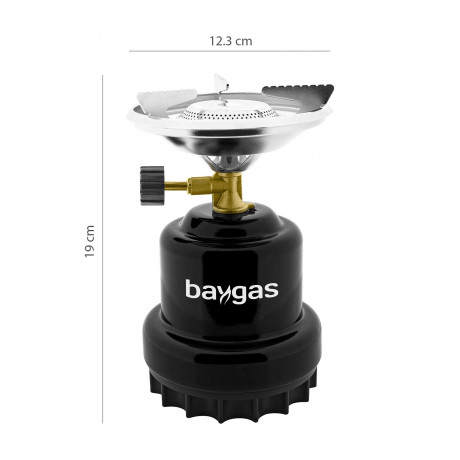 baygas baygas Gaskocher Baygas Campingkocher Metallkorper Schwarz,1- Flammig fur Outdoor Газовая плита Baygas Походная печь Baygas металлический корпус черный, 1 плая, для использования на открытом воздухе