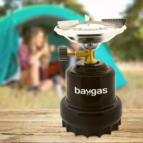 baygas baygas Gaskocher Baygas Campingkocher Metallkorper Schwarz,1- Flammig fur Outdoor Газовая плита Baygas Походная печь Baygas металлический корпус черный, 1 плая, для использования на открытом воздухе