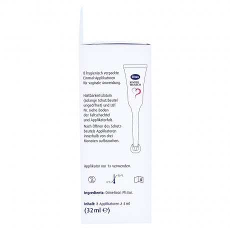 Ritex Kinderwunsch Gleitmittel 2stk Ритекс Смазка для повышения фертильности 8шт (по 4мл) x 2 упаковки