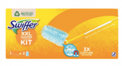 Swiffer Staubmagnet XXL Starter Set (Griff + 2 Tucher) 2stk Свиффер Магнитная щетка для удаления пыли Стартовый комплект XXL: 1 магнитная щетка с телескопической ручкой 90см + 2 сменные салфетки-насадки, 2 упаковки