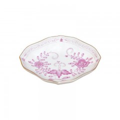 Meissen Meissen  'Neuer Ausschnitt - Indische Malerei 2 mit Kante purpur Goldpunkte mit Goldrand' Schalchen 10 cm Meissen &quot;New Section - Индийская роспись 2 с краем фиолетово-золотыми точками с золотым ободком&quot; чаша 10 см