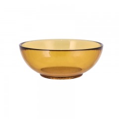 Bitz Bitz Kusintha - Glas amber Schussel d: 20 cm / h: 10,5 cm Bitz Kusintha - Стеклянная чаша из янтаря д: 20 см / в: 10,5 см