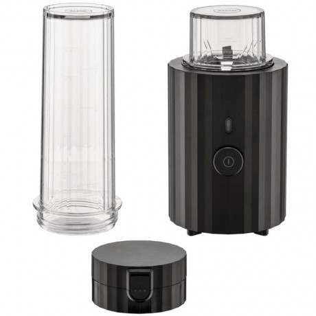 Alessi Alessi Standmixer Personal Blender Plisse Schwarz (3-teilig) Grun Персональный блендер Alessi, плиссированный, черный (3 предмета)