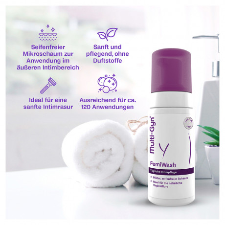 Multi-Gyn FemiWash Мулти-гин Фемивош Интимная пена антибактериальная, 100 мл, Нидерланды.