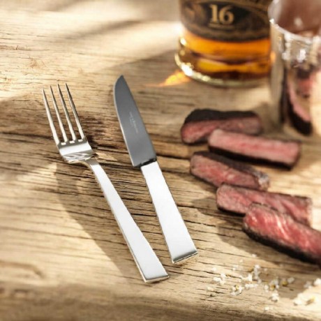 Robbe & Berking Robbe & Berking Riva - 925 Sterling Silber Steakmesser Frozen Black 223 mm Robbe & Berking Riva - Нож для стейка из стерлингового серебра 925 пробы Frozen Black 223 мм